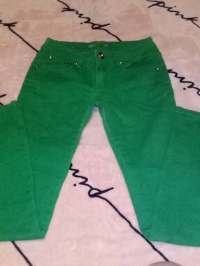 Green Skinny Jeans for Women - Classic Stretch Fit